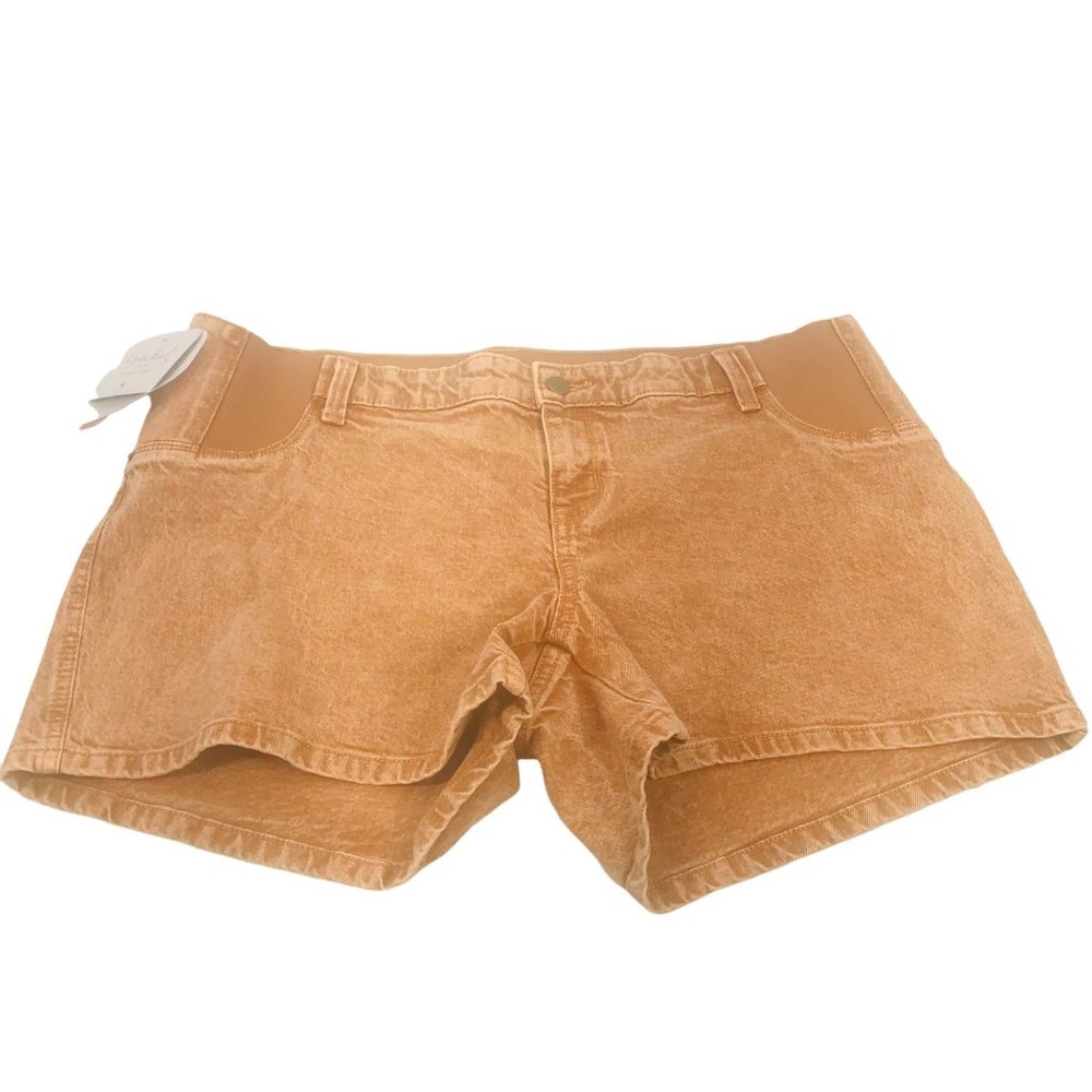 Isabel Maternity Ingrid/Isabel Women's Size 12 Side Panel Brown Carpenter Short
